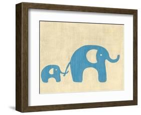 Best Friends - Elephants-Chariklia Zarris-Framed Art Print