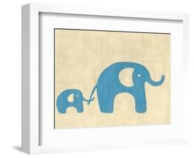 Best Friends - Elephants-Chariklia Zarris-Framed Art Print