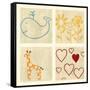 Best Friends Forever III-Chariklia Zarris-Framed Stretched Canvas