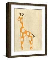 Best Friends - Giraffe-Chariklia Zarris-Framed Art Print