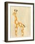 Best Friends - Giraffe-Chariklia Zarris-Framed Art Print