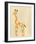 Best Friends - Giraffe-Chariklia Zarris-Framed Art Print