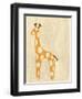 Best Friends - Giraffe-Chariklia Zarris-Framed Art Print