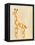 Best Friends - Giraffe-Chariklia Zarris-Framed Stretched Canvas