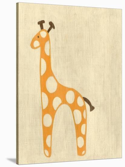 Best Friends - Giraffe-Chariklia Zarris-Stretched Canvas