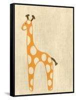 Best Friends - Giraffe-Chariklia Zarris-Framed Stretched Canvas