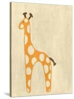 Best Friends - Giraffe-Chariklia Zarris-Stretched Canvas