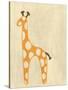 Best Friends - Giraffe-Chariklia Zarris-Stretched Canvas