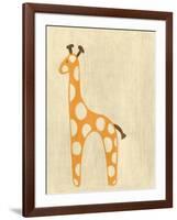 Best Friends - Giraffe-Chariklia Zarris-Framed Art Print