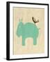 Best Friends - Hippo-Chariklia Zarris-Framed Art Print