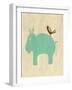 Best Friends - Hippo-Chariklia Zarris-Framed Art Print