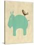 Best Friends - Hippo-Chariklia Zarris-Stretched Canvas