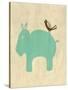 Best Friends - Hippo-Chariklia Zarris-Stretched Canvas