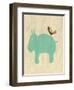 Best Friends - Hippo-Chariklia Zarris-Framed Art Print