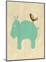 Best Friends - Hippo-Chariklia Zarris-Mounted Art Print