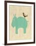 Best Friends - Hippo-Chariklia Zarris-Framed Art Print