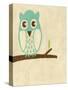 Best Friends - Owl-Chariklia Zarris-Stretched Canvas