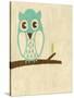 Best Friends - Owl-Chariklia Zarris-Stretched Canvas