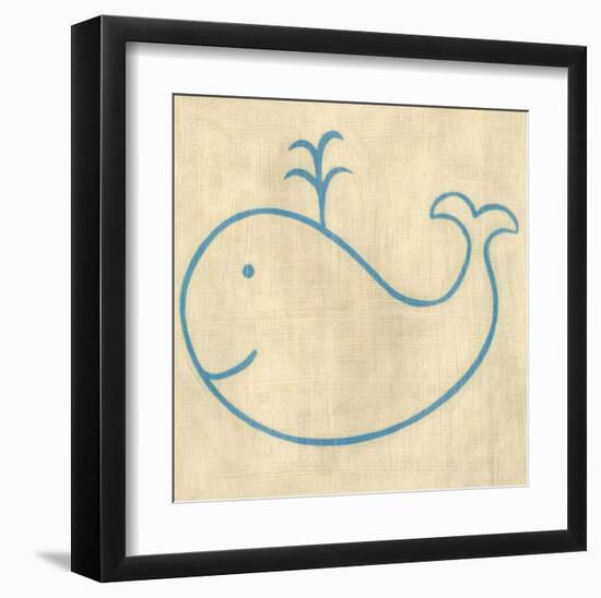 Best Friends - Whale-Chariklia Zarris-Framed Art Print