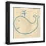 Best Friends - Whale-Chariklia Zarris-Framed Art Print