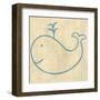 Best Friends - Whale-Chariklia Zarris-Framed Art Print