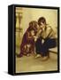 Best Friends-John George Brown-Framed Stretched Canvas
