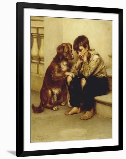 Best Friends-John George Brown-Framed Giclee Print