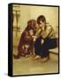 Best Friends-John George Brown-Framed Stretched Canvas
