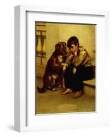 Best Friends-John George Brown-Framed Giclee Print