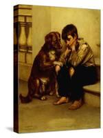 Best Friends-John George Brown-Stretched Canvas