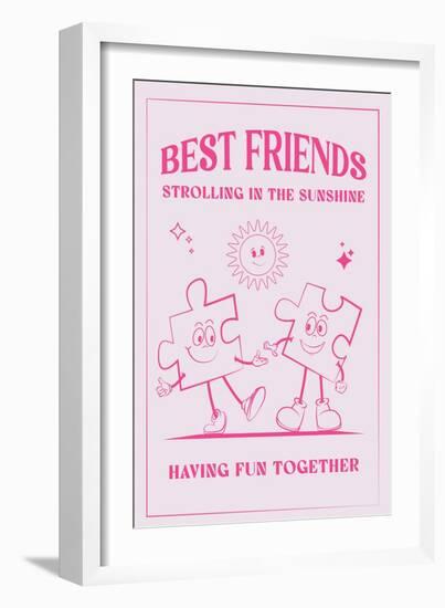 Best Friends-Oju Design-Framed Giclee Print