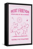 Best Friends-Oju Design-Framed Stretched Canvas