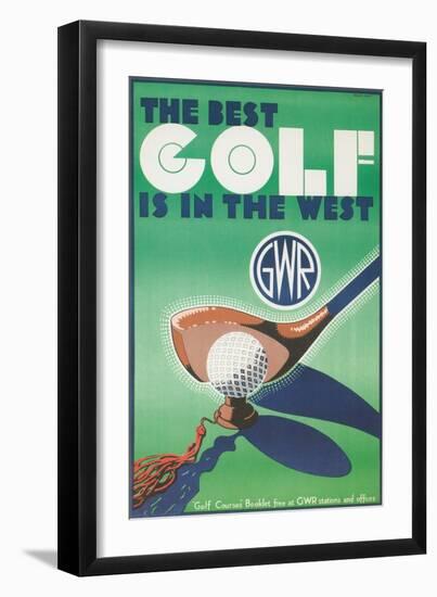 Best Golf in the West-null-Framed Art Print