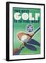 Best Golf in the West-null-Framed Art Print