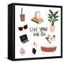 Best Life-Kyra Brown-Framed Stretched Canvas