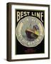 Best Line Vegetable Label - Fresno, CA-Lantern Press-Framed Art Print