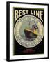 Best Line Vegetable Label - Fresno, CA-Lantern Press-Framed Art Print