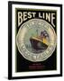 Best Line Vegetable Label - Fresno, CA-Lantern Press-Framed Art Print