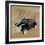 Best of British Black Mini-Dominique Vari-Framed Art Print