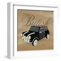 Best of British Black Mini-Dominique Vari-Framed Art Print