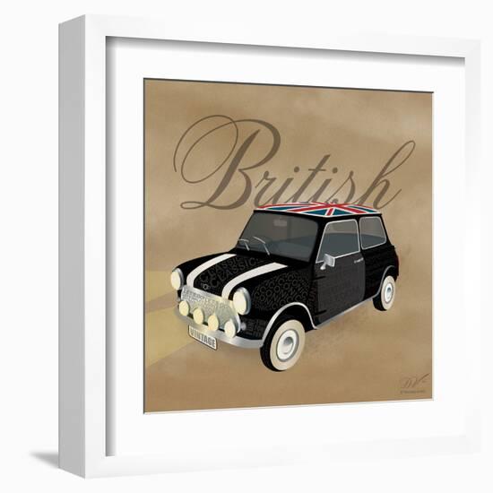 Best of British Black Mini-Dominique Vari-Framed Art Print