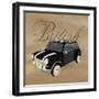 Best of British Black Mini-Dominique Vari-Framed Art Print