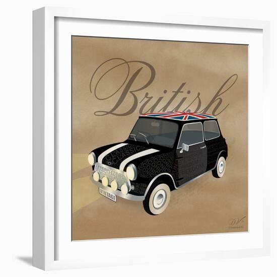 Best of British Black Mini-Dominique Vari-Framed Art Print