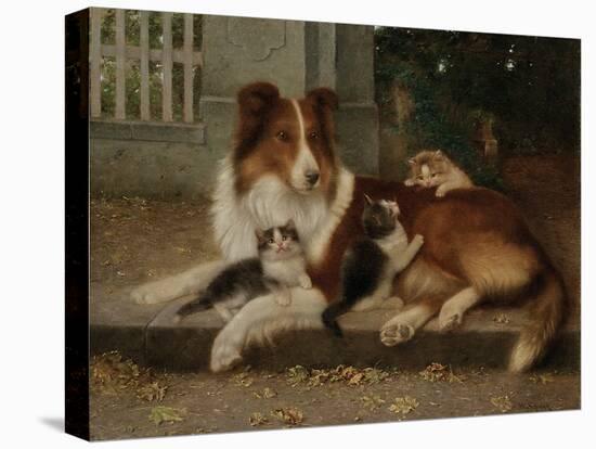 Best of Friends, 1906-Wilhelm Schwar-Stretched Canvas