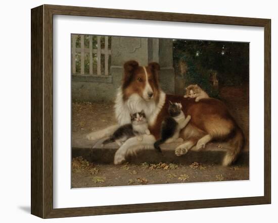 Best of Friends, 1906-Wilhelm Schwar-Framed Giclee Print