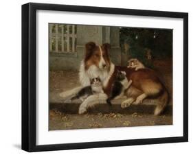 Best of Friends, 1906-Wilhelm Schwar-Framed Giclee Print