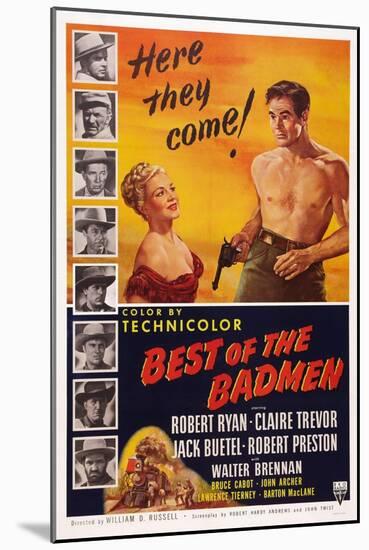 Best of the Badmen, from Left: Claire Trevor, Robert Ryan, 1951-null-Mounted Art Print