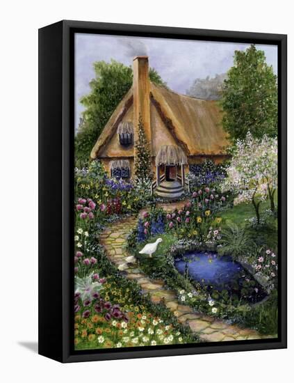 Best Old Cottage-Bonnie B. Cook-Framed Stretched Canvas