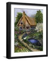 Best Old Cottage-Bonnie B. Cook-Framed Giclee Print