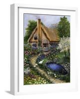 Best Old Cottage-Bonnie B. Cook-Framed Giclee Print